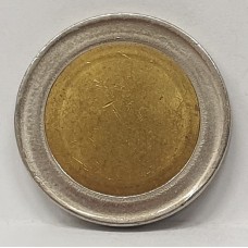 MEXICO . UNDATED . ONE 1 PESO COIN . ERROR . BI METAL BLANK 